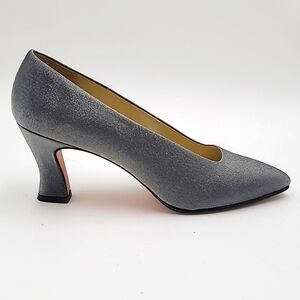 NINE WEST sz10 Dalton Pump Pewter Metallic Shimmer STYLISH!